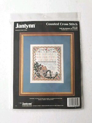 Janlynn Sampler The Blessing Of Home 14 Stück Kreuzstich-Set versiegelt