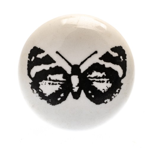 Black white grey cream vintage ceramic knobs drawer pull cupboard door by Sussex - Picture 28 of 58