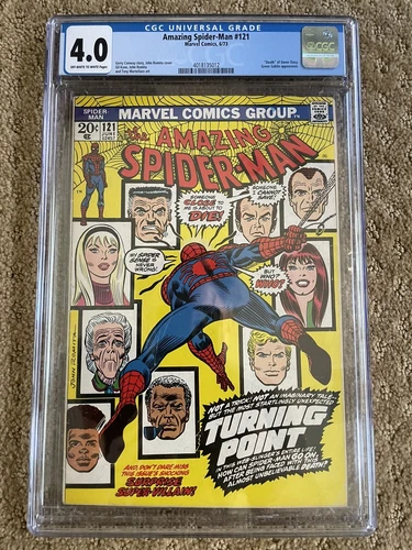 AMAZING SPIDER-MAN #121 CGC 4.0 DEATH GWEN STACY! GREEN GOBLIN JOHN ROMITA  KEY