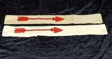 Lot of 2 BSA Boy Scout Order of the Arrow Ordeal Sash 1980s Red Vintage Free s/h