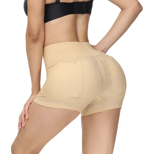 Damen Hüftpolster Shapewear gepolstert formend Oberschenkel Shorts Dip Enhancer Po Lifter - Bild 6 von 20