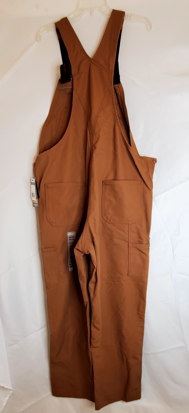 Carhartt FR Flame Retardant Duck Bib Overall Unlined Size 36×30 Brown