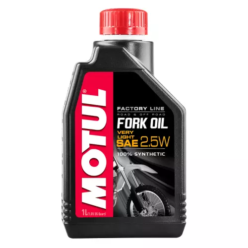 1x GABELÖL FORK OIL SAE 2,5W VERY LIGHT MOTORRAD MOTORBIKE 1L 105962 MOTUL