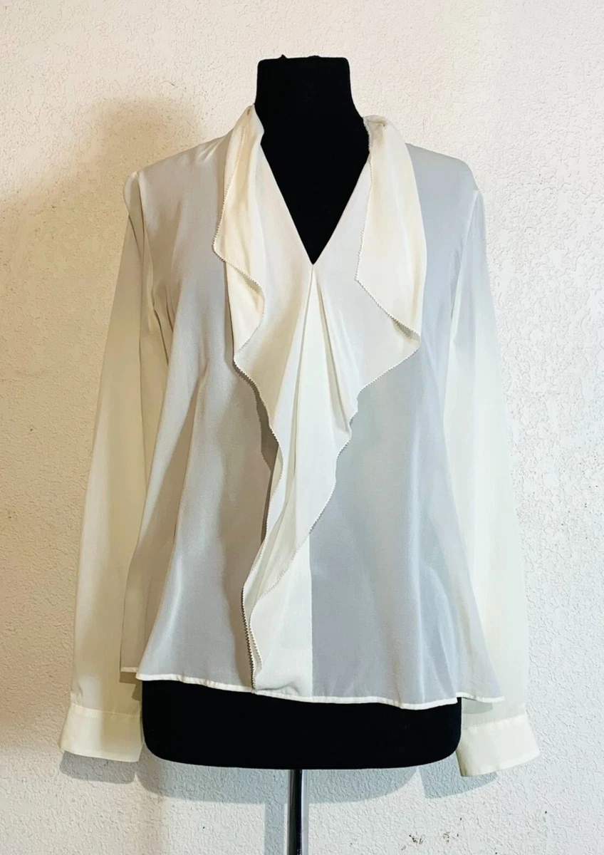 Hugo boss silk clearance blouse