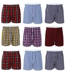 1-24 Pack 100% Cotton Mens Woven Boxer Shorts Underwear Button Fly S To 6XL