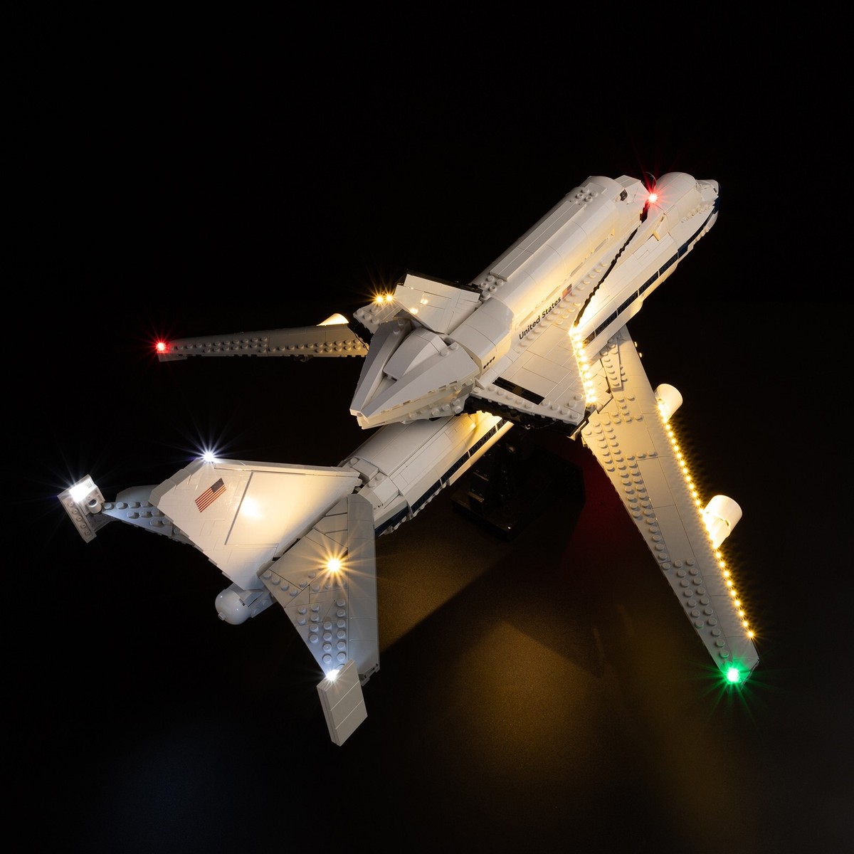 LED Light Kit for Shuttle Carrier Aircraft Compatible with LEGO
