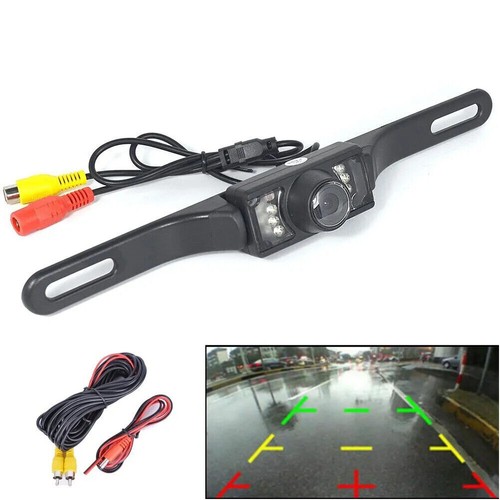 Car Rear View Backup Camera Parking Reverse License Plate Waterproof Camera 7LED - Picture 14 of 18