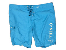O'Neill Men's Santa Cruz Solid 2.0 Hyperdry Swim Board Shorts sz 38 Aqua Blue