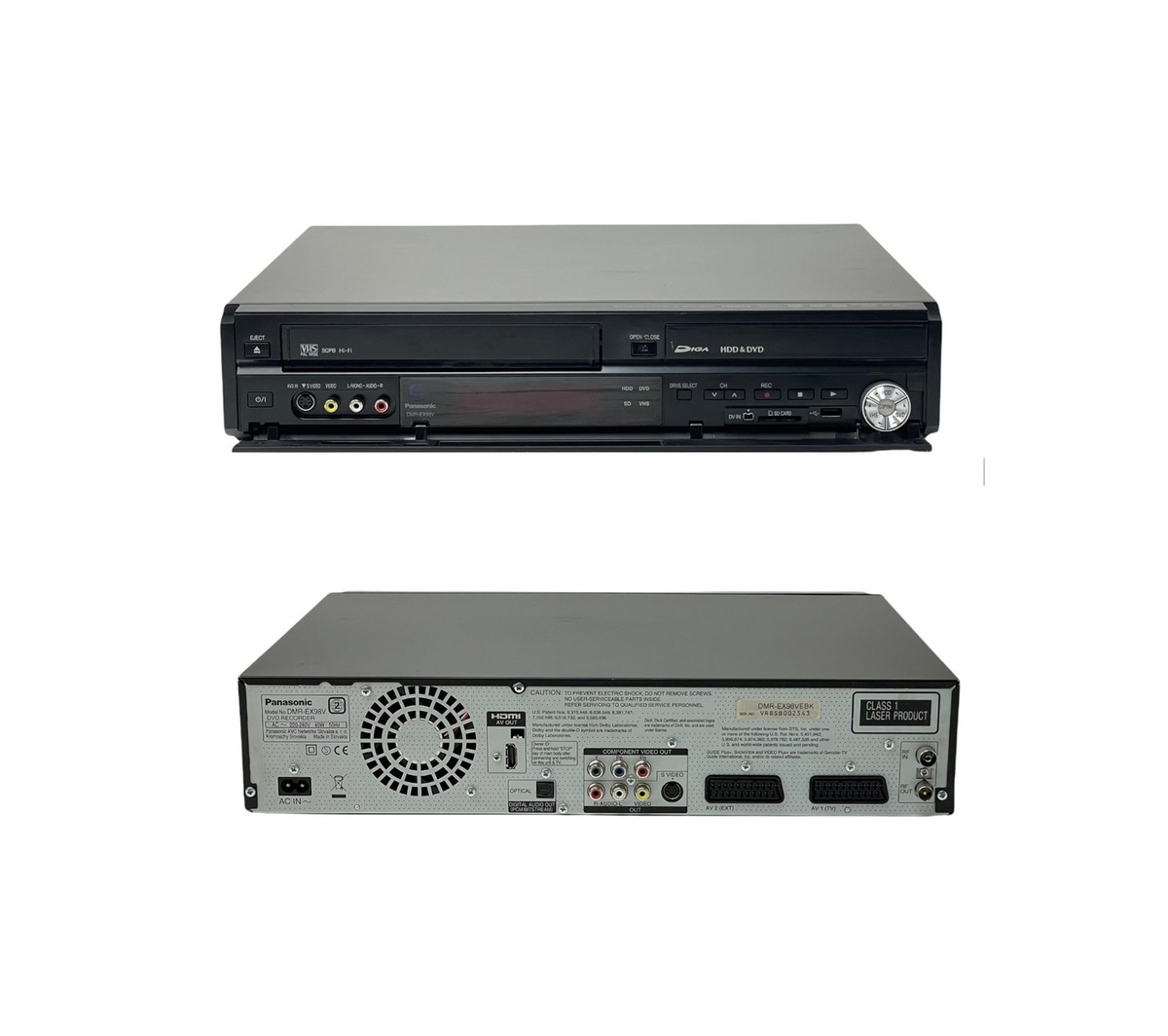Panasonic DMR-EX98V DVD/VHS/HDD 250GB VCR ALL IN ONE Recorder
