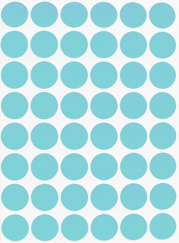 Etiqueta azul claro que codifica colores en varios tamaños 8 mm-38 mm (1⁄4"" - 1 1⁄2") 15 hojas - Imagen 15 de 24