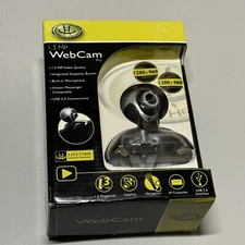 GearHead WC735I Quick WebCam Pro - 1.3MP Resolution, Built-in Microphone, USB