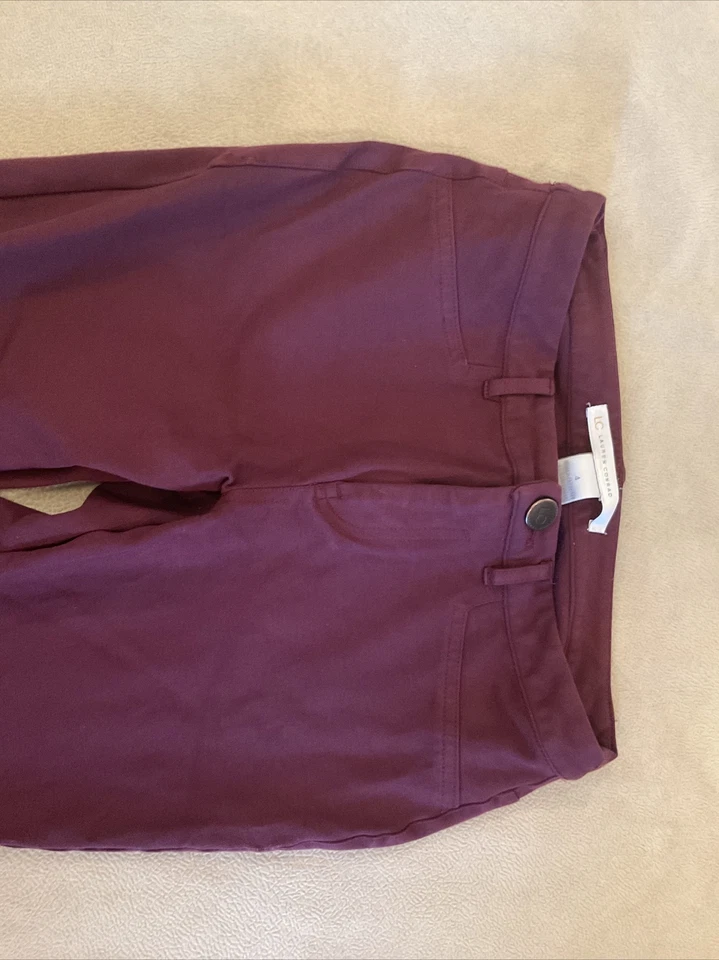 Pantalones de vino elásticos Lauren Conrad 4 estilo jean ajustados Foto 2 de 4