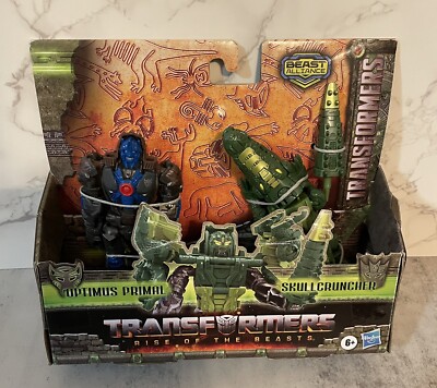 Transformers Rise of the Beasts Alliance Optimus Primal & Skullcruncher Hasbro