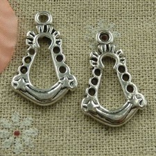 Free Ship 80 pcs tibetan silver angel charms 27x17mm L-2753