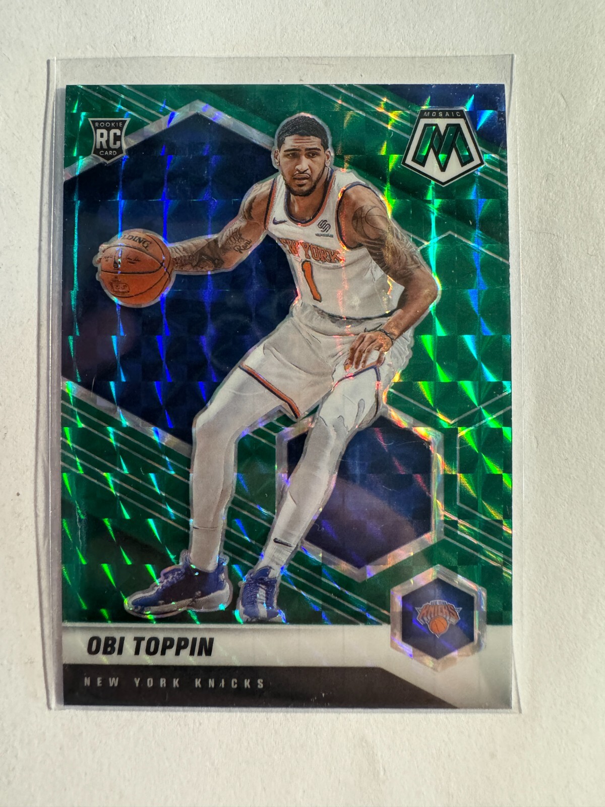 K208,314 - 2020-21 Panini Mosaic Mosaic Green #220 Obi Toppin