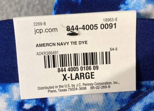 a.n.a. A New Approach Skirt Womens XL Blue Stripe Tie Dye Maxi Pull On Stretch - Picture 9 of 12