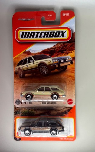MATCHBOX 2024-25 Mainline 1980 AMC EAGLE Tan & Gray COLLECTOR NO LOT OF 2 - Picture 2 of 7