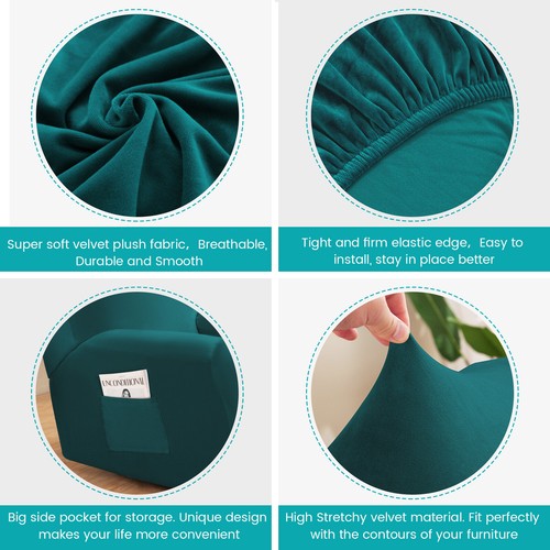 Fundas de sofá reclinable elásticas 1/2/3 asientos sofá sofá funda protectora - Imagen 28 de 51