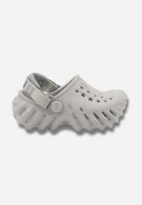 Crocs Echo Clogs Kids Slides Sandalen Pantolette Schlappen Grau 208191-1FT