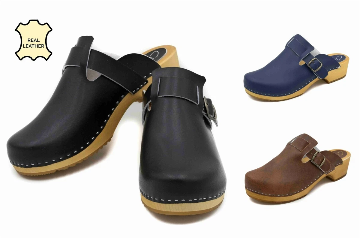 Men clogs,Swedish Men clogs,Leather Men clogs,Men Mules, Brown Leather clogs,Summer Men Shoes,Men Shoes,Leather Shoes for men,Swedish Clogs