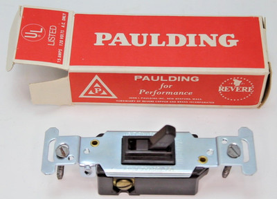 Paulding 3-Way Toggle Wall Switch 15A 120VAC Brown SELECT QUANTITY 1973 #91u