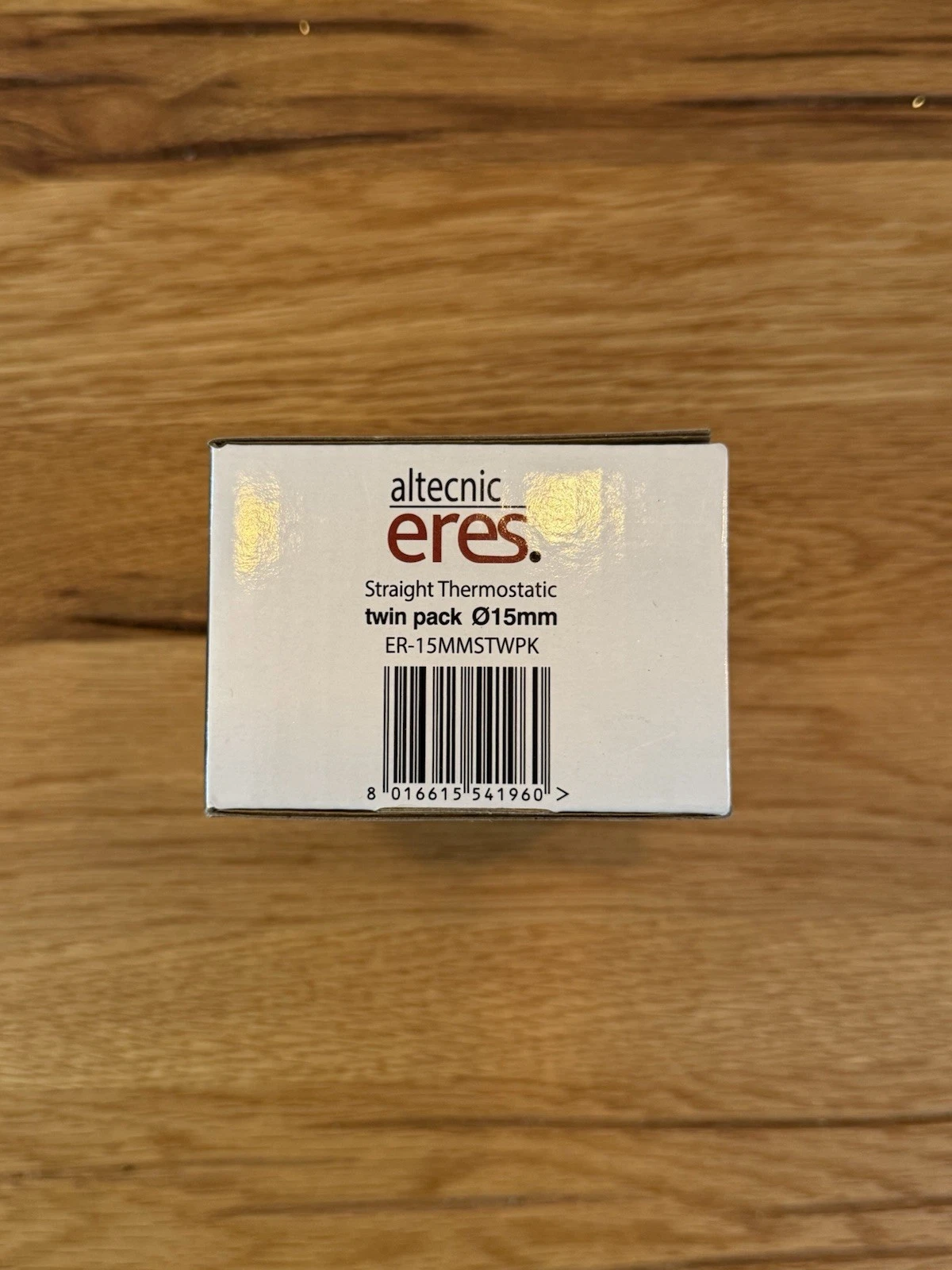 Altecnic Eres Straight Thermostatic Twin Pack 15mm White TRV Radiator Valves New 3