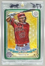 Mike Trout 2019 Topps Gypsy Queen #TOTD8 Green Tarot of the Diamond /99