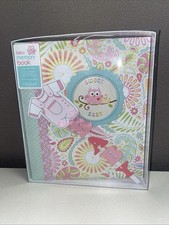 C.R. Gibson Baby Memory Book "Happy Girl  White  Pink