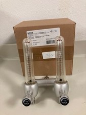 Doppel Flometer für Sauerstoff mit direktem DIN Stecker 0-16L/m, Heck