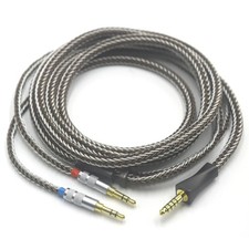 16Core Single Crystal Copper  Pure Silver Headphones Upgrade Cable For Hifiman