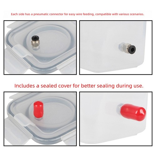 For 3D Printer Filament Drying Box with Clear Case and Moisture Resistant Seal - Zdjęcie 8 z 11