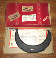 Starrett No. 436R Micrometer Caliper 7"-8" Range In Original Box Machinist Tool