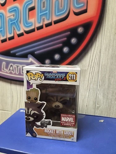Funko Pop Rocket W/Groot Marvel Guardians Of The Galaxy 2 MCC Excl. #211