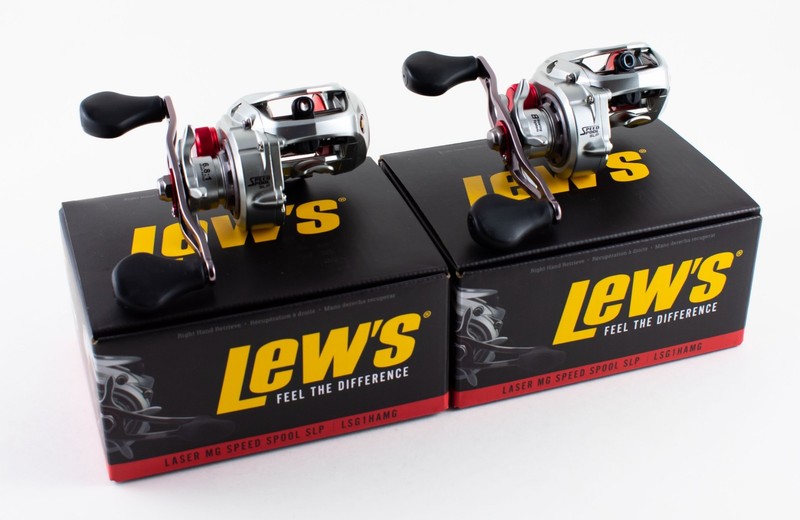 (LOT OF 2) LEW'S LASER MG SPEED SPOOL SLP LSG1HAMG 6.8:1 RH BAITCAST REEL