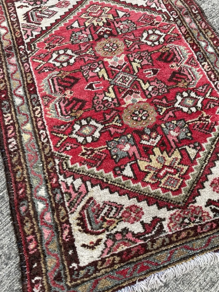 Tapis 85x60cm Hamadän Persan Teppe ハメダン Teppich Rugs Carpet Tappeto Alfombra Ma - Photo 4/4