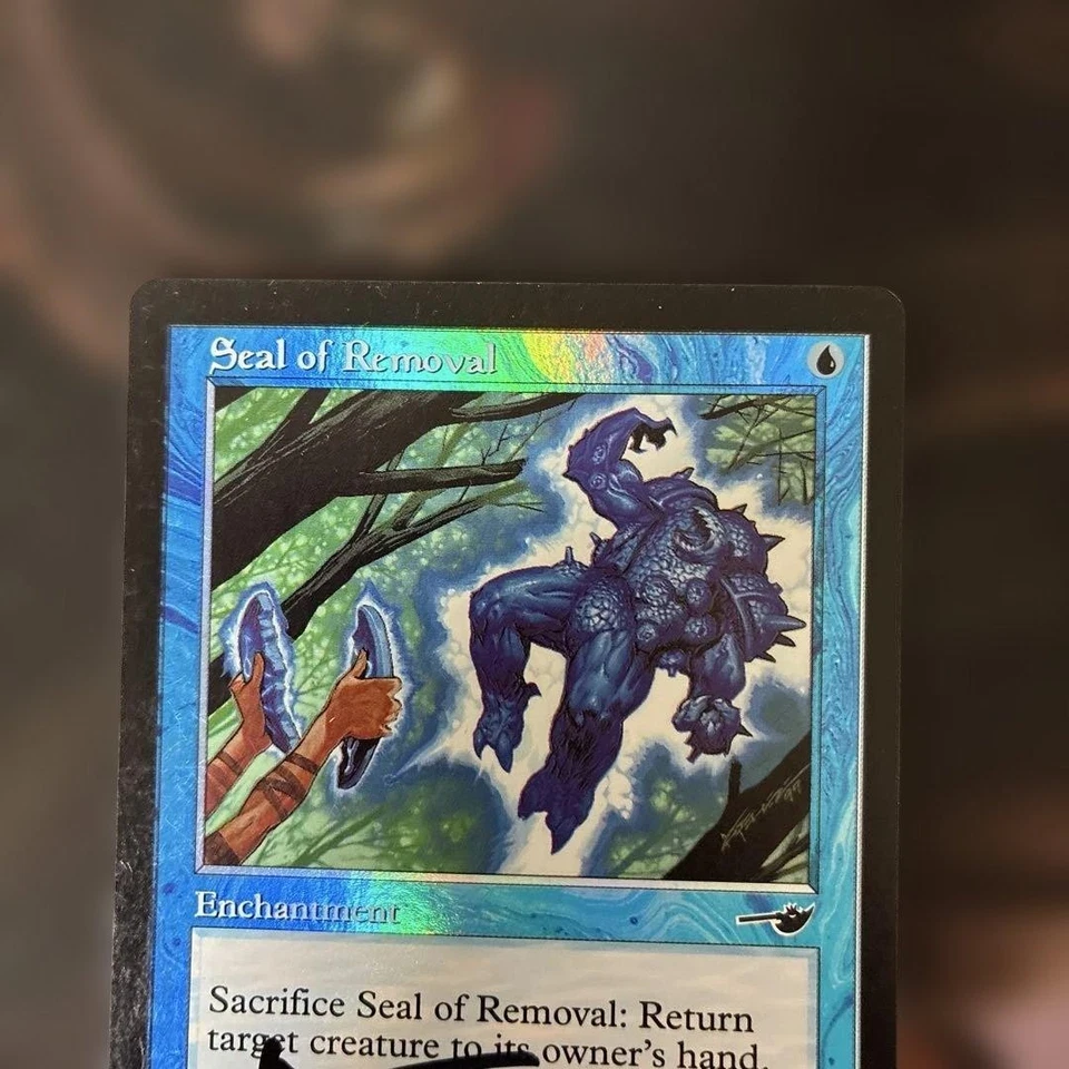 Seal of Removal FOIL Magic the Gathering NEM signed Christopher Moeller unused - Image 3 of 4