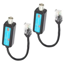 2 Passive Coaxial lP Extender For CCTV Cameras/Monitors/DVR lEEE802.3 BNC RJ45