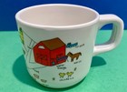 Anacapa Melamine Ware Divided Child's Plate, Cup Farm Animals ABC Vintage 1987 — photo 9