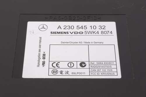 Mercedes 2305451032 Keyless Go Steuergerät | C215 CL W220 S R230 SL - Bild 6 von 6