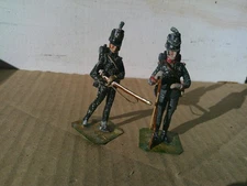 Stadden, 2 Napoleonic British King's German Legion infantry, studio painted 54mm