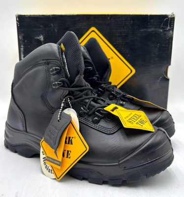 #ad Work Zone P695 Men#x27;s NEW Steel Toe Puncture Resistant Boots Black Multiple Sizes $54.99