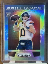 Panini 2024 Prizm Deca Football Brilliance Bo Nix Rookie #17 Denver Broncos 