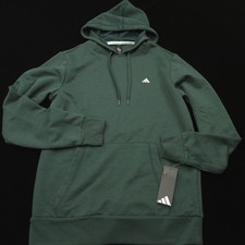 Adidas Golf Hoodie Fleece Smooth -S- Green Go To Pullover Hooded Sweatshirt