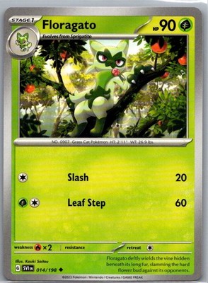 Floragato Uncommon SV01: Scarlet & Violet Base Set 014/198 LP *Kouki Saitou