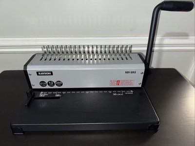RAYSON SD1202 Comb Binding Machine, 19 Holes, Max Punching Letter Size