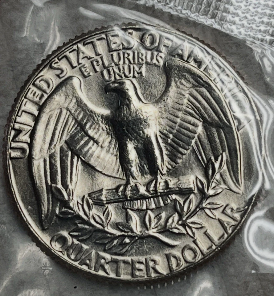 1973 D Washington Quarter UNC/MINT SEALED IN CELLO BRILLIANT COIN *GEM - Image 2 of 4