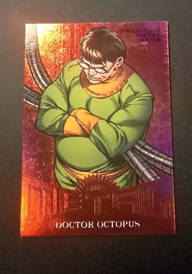 2017 Fleer Ultra Spider-Man Metal Red PMG MM07 MM7 Dr Octopus 35/99🔥🔥🔥VHTF