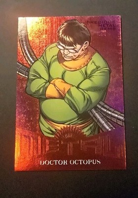 2017 Fleer Ultra Spider-Man Metal Red PMG MM07 MM7 Dr Octopus 35/99   VHTF