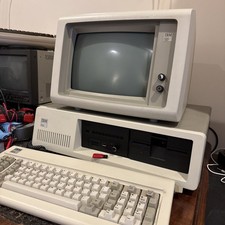 Vintage Accelerated IBM 5150 Computer w/ 5151 MDA Display  Model F Keyboard
