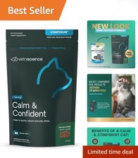 Vet-Approved Composure Calming Chews for Cats - No Sedative Effects, 30 Count